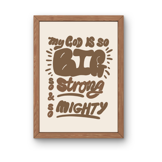 So Strong & So Mighty Artwork - A3 Printable Digital Download